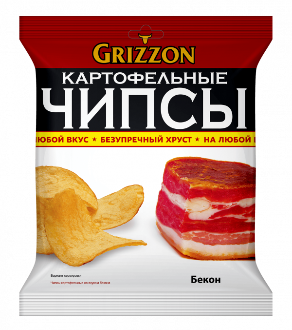 Чипсы Grizzon со вкусом бекона